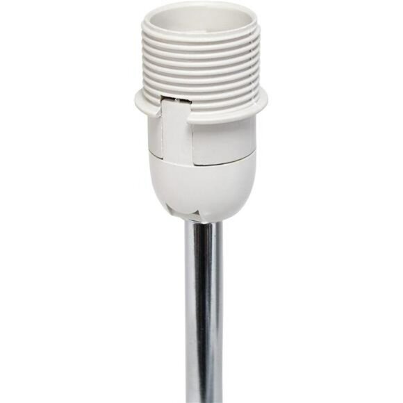 Mini gray table lamp fabric shade chrome base desk nightstand dorm bedroom - Picture 6 of 7